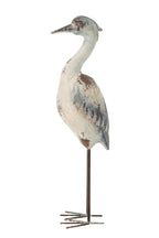J-Line decoratie Vogel Antiek - polyresin - blauw/wit - L
