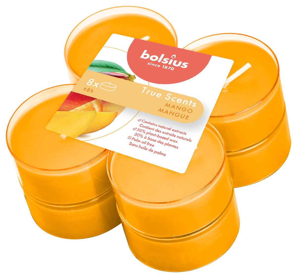 True Scents maxilicht 8 stuks Mango