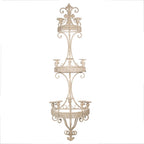 Kandelaar 44x19x143 cm Beige Metaal Wanddecoratie