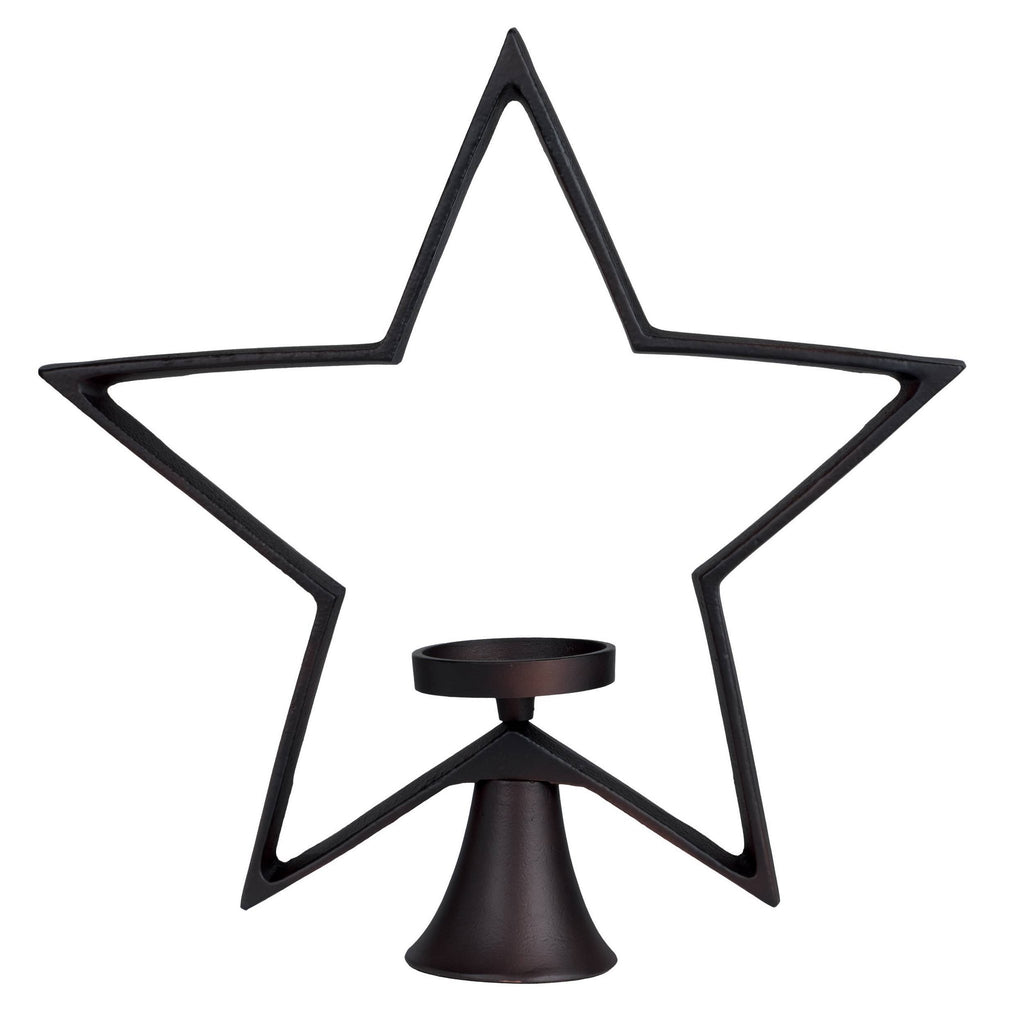 Candlestick Mukayle Brown 41x10x42 cm
