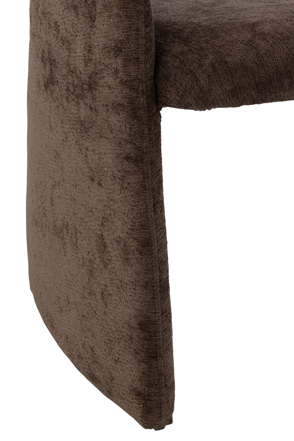 J-Line stoel Anise - textiel - donkerbruin