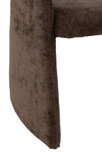 J-Line stoel Anise - textiel - donkerbruin