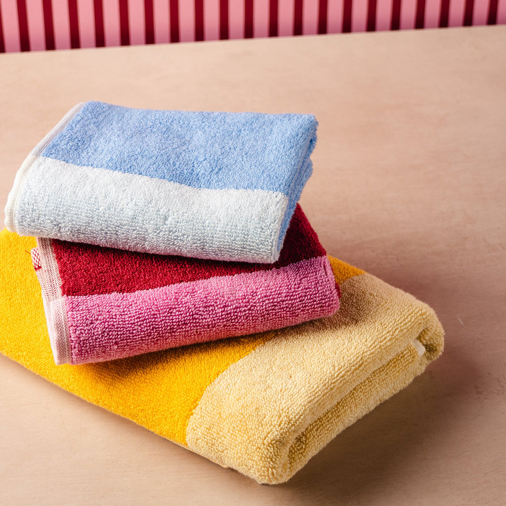 Badhanddoek 50x100cm zonnig geel Pixie - Set van 2