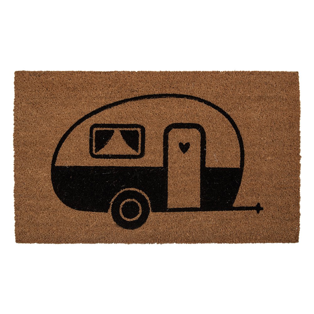 Deurmat 75x45x1 cm Bruin Kokos