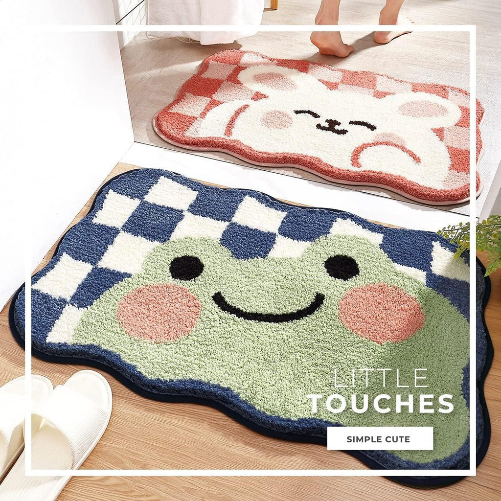 Kikker Superzachte anti-slip superabsorberende microvezel 2000 GSM-mat 50x80 cm, verpakking van 1 | Badkamer Slaapkamer Keuken Deur Vloermat