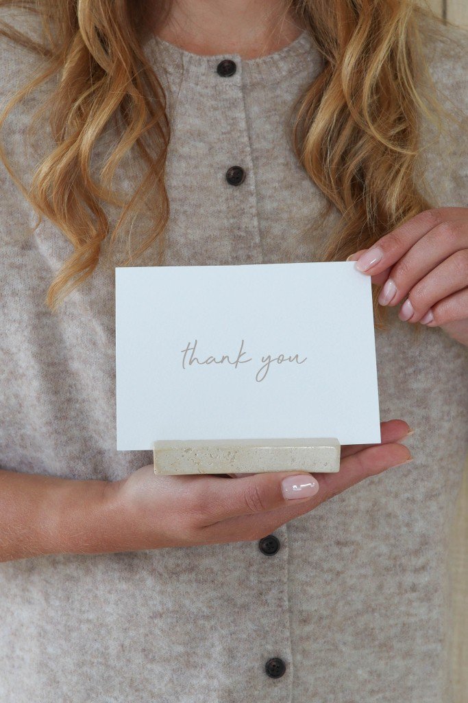 Leeff Card Holder Chantal with card - Thank you