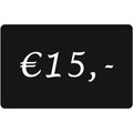 Prijskaart - zwart - € 15.00 - 10 stuks