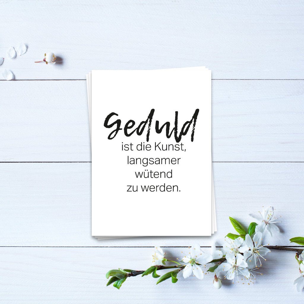 Geduld is de Art Postcard 10 Set