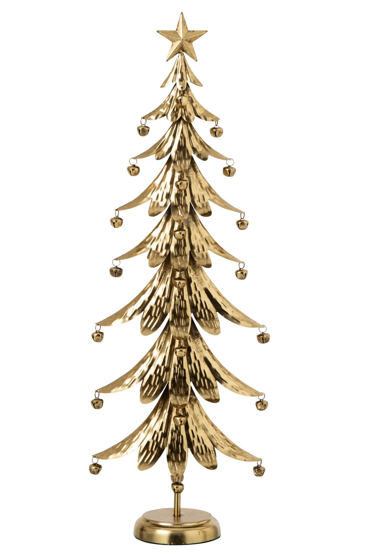 J-Line Kerstboom - ijzer - goud - large