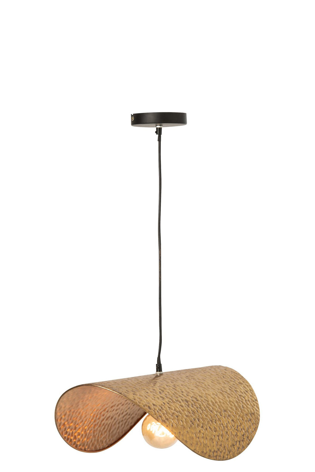 J-Line Plafondlamp - metaal - goud - small