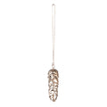 Hanger Dennenappel 9 cm Zilverkleurig IJzer