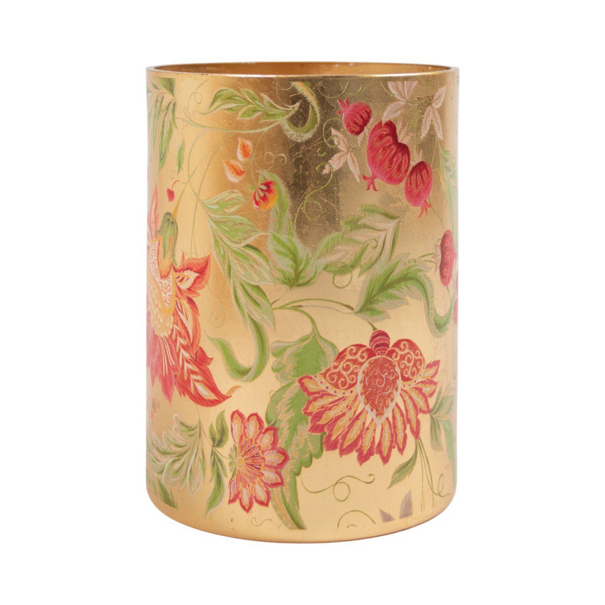 Theelichthouder goudfolie C 24cm