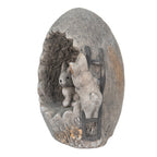 Decoratie Konijn 22x18x27 cm Grijs Magnesium (MGO)
