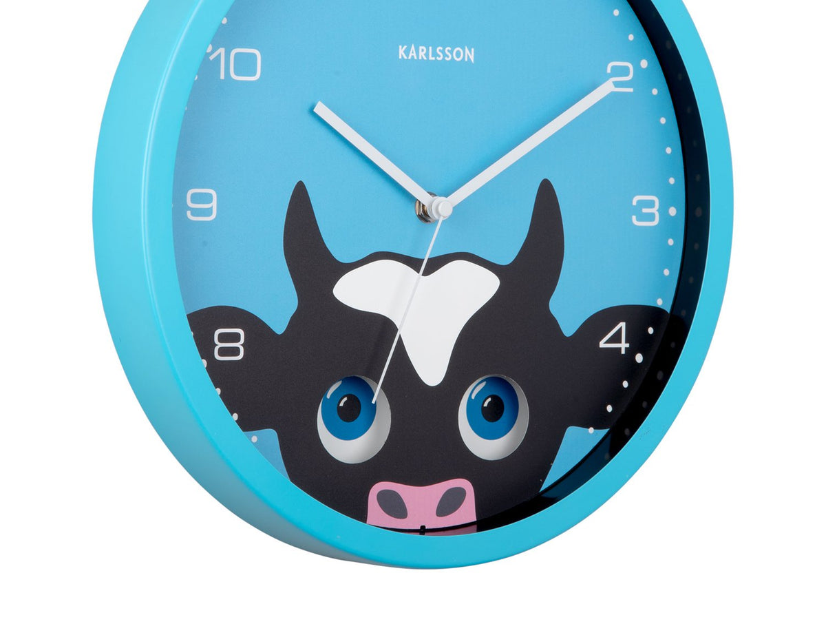 Wandklok Kiekeboe Koe