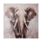 Schilderij Longoza Taupe 100x100 cm