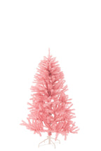 J-Line kerstboom - kunststof - roze - M