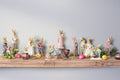 Beeld Konijn 21 cm Bruin Polyresin Paasdecoratie