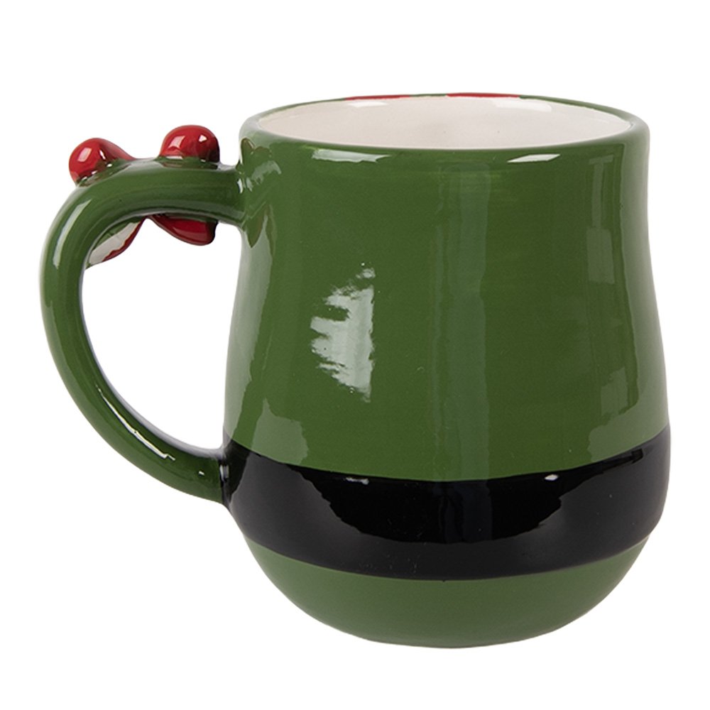 Mok Kerstman 400 ml Groen Keramiek