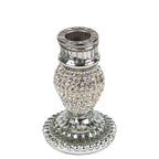 Kandelaar strass zilver 10cm