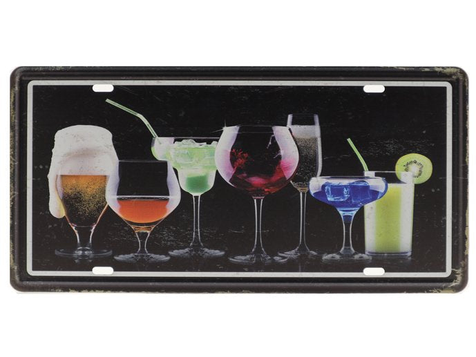 Drank Retro Wandbord 15x30