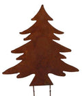 Metalensteker dennenboom 4st 20x8x20cm roest