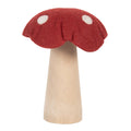 Decoratie Paddenstoel 14x14x17 cm Rood Vilt