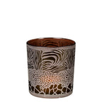 Theelichthouder safari mix bruin small 8cm*