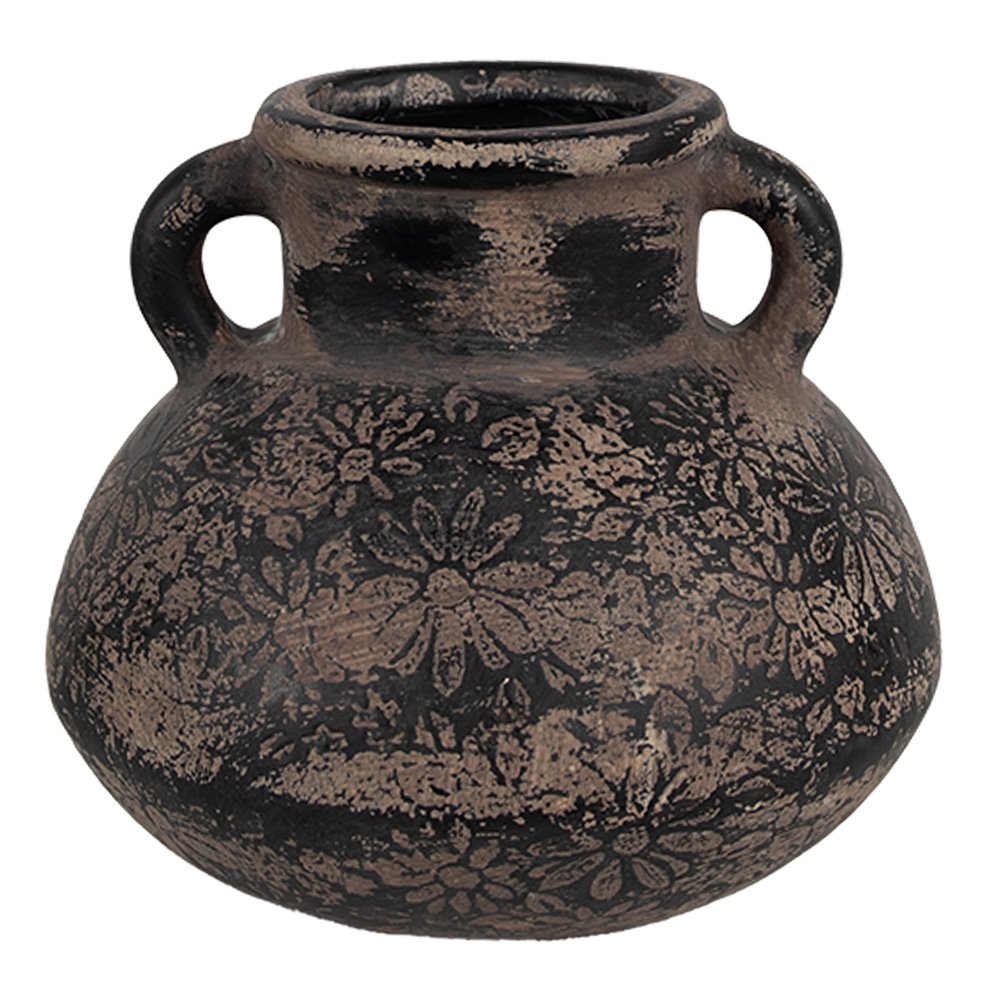 Bloempot Ø 15x13 cm Grijs Keramiek