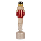 Kerstdecoratie Beeld 10x10x37 cm Rood Glas