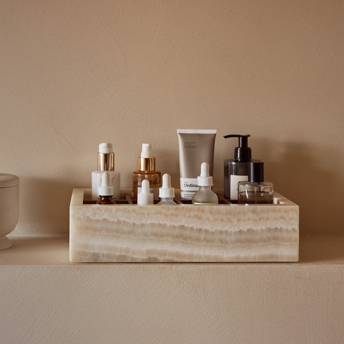 Honey onyx organizer box 32.5x17.5x8cm