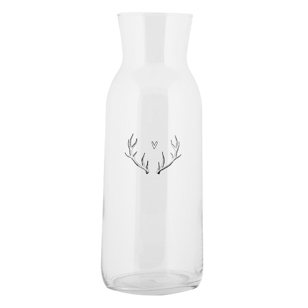 Karaf 1000 ml Transparant Glas Gewei