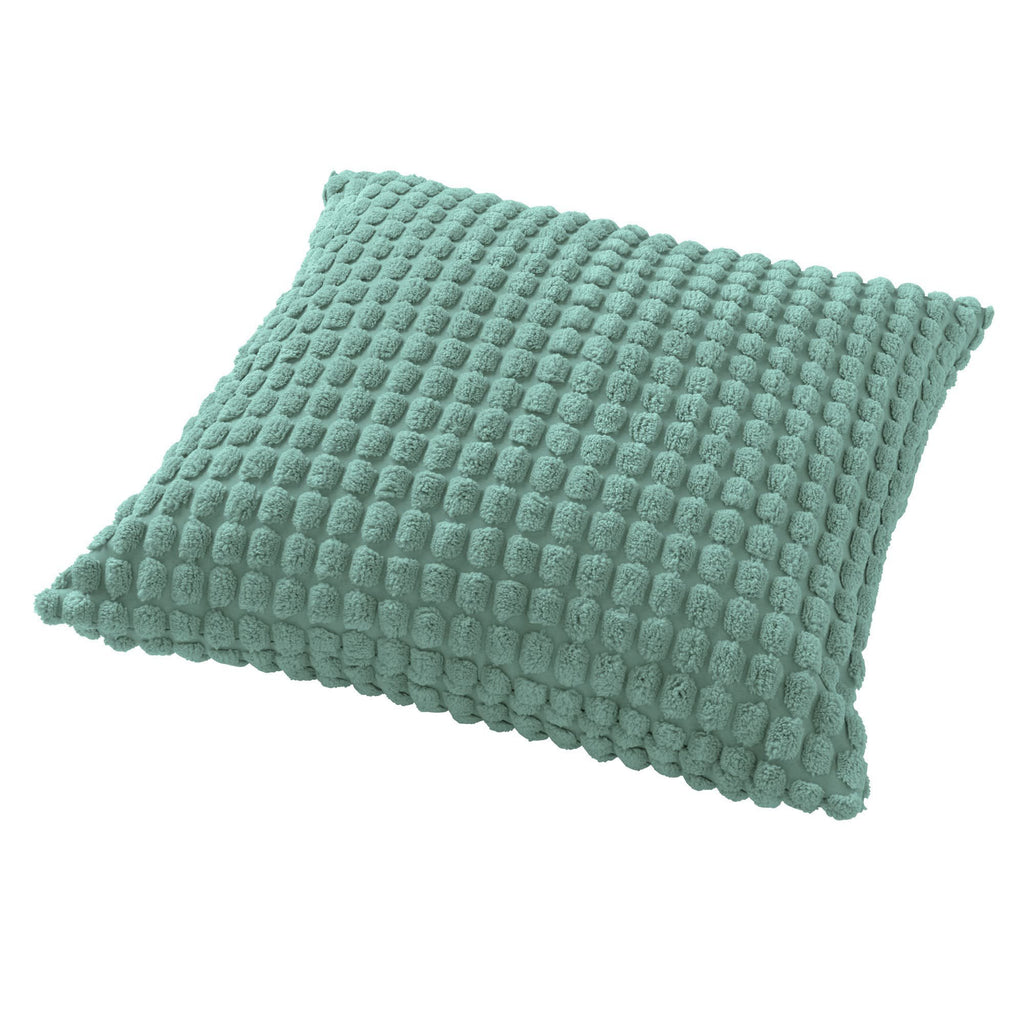 Dutch Decor Rome - Kussen 45x45 cm - Effen kleur - 3D-structuur - Jadeiet - Lichtgroen