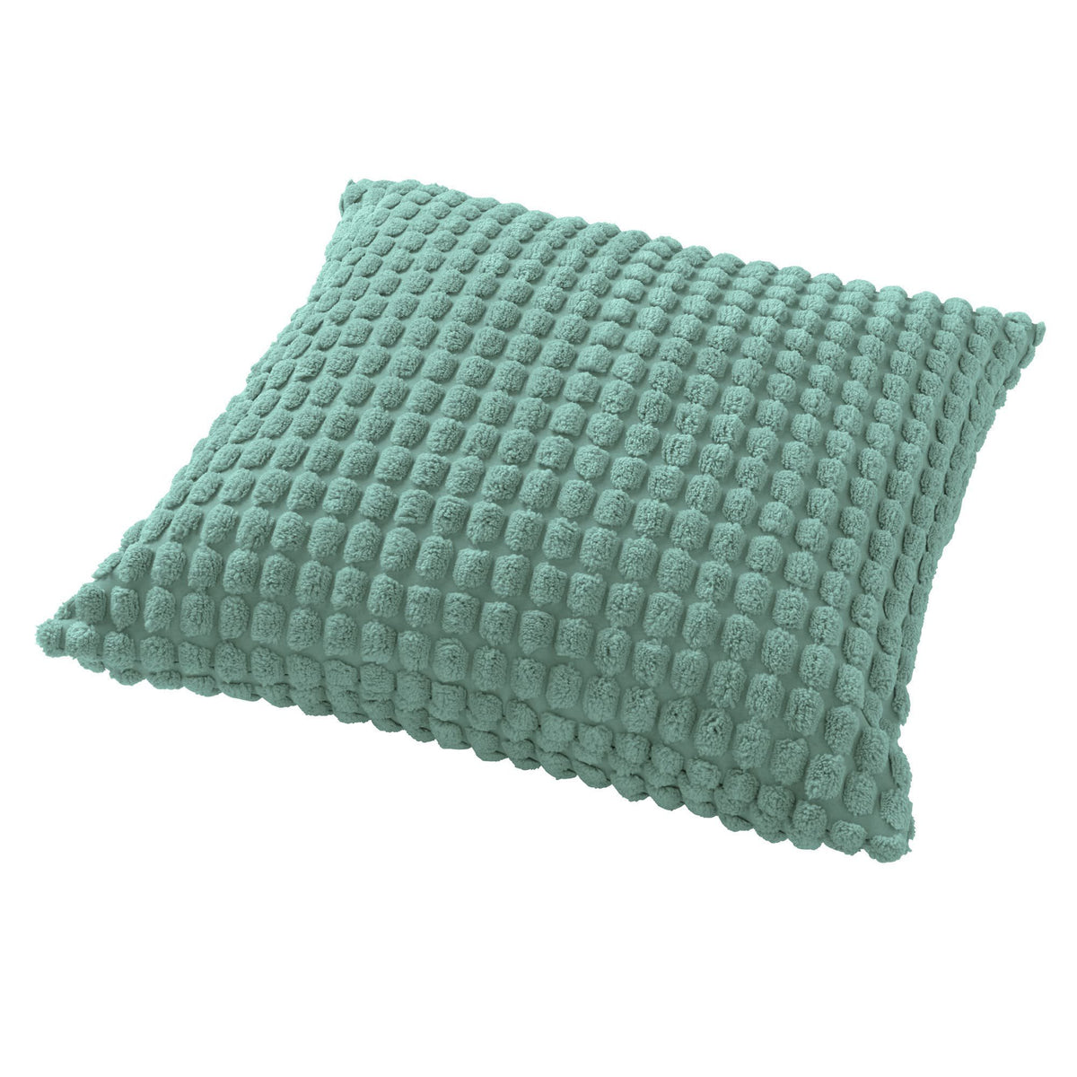 Dutch Decor Rome - Kussen 45x45 cm - Effen kleur - 3D-structuur - Jadeiet - Lichtgroen