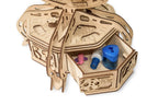 Eco Wood Art (EWA) 3D Mechanische Puzzel, Globe Blauw, 396, 32x32x50,5cm