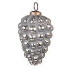 Kerstbal Ø 7 cm Grijs Glas Kerstdecoratie