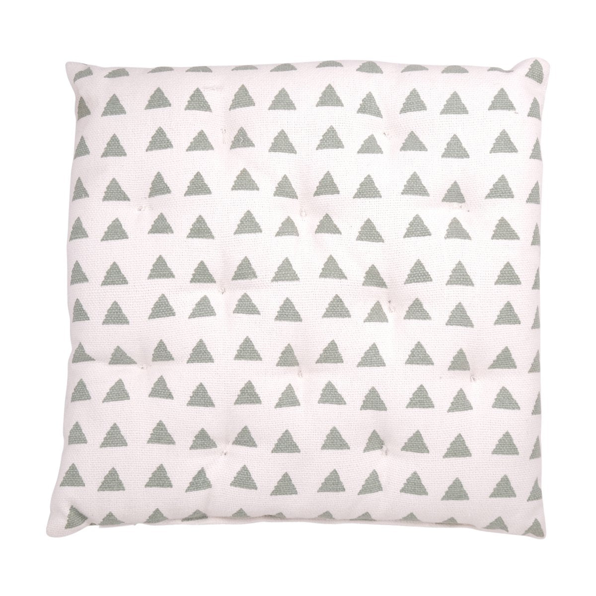 Triangle Frosty stoelkussen groen 40x40cm+5cm