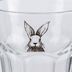 Waterglas 200 ml Transparant Glas Konijn Drinkbeker