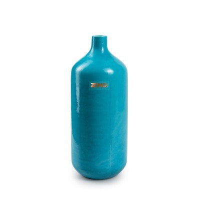Zzing fles 'jody' blauw h30 d12 cm
