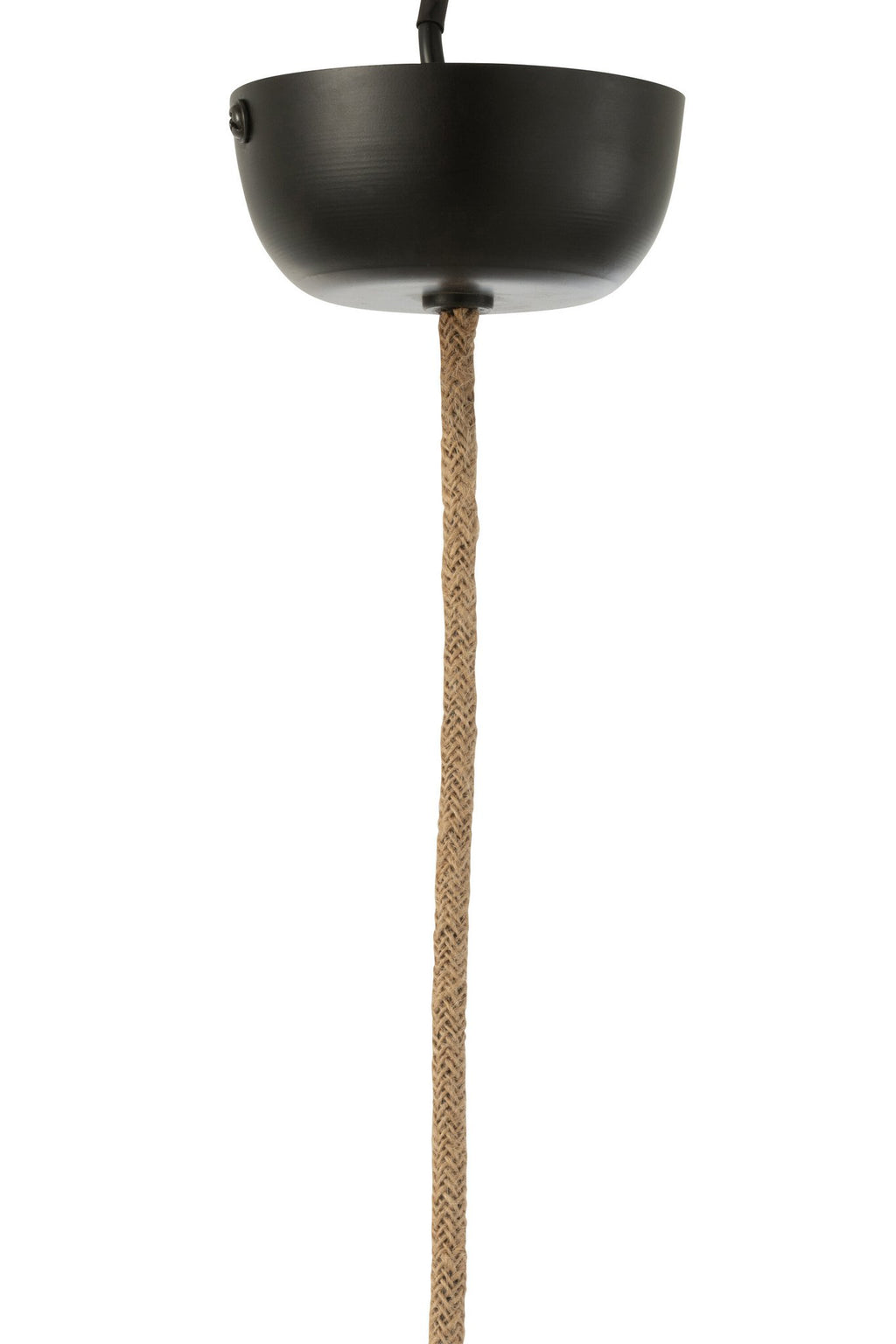 J-Line hanglamp Bol Bananenbladeren - jute - naturel - medium