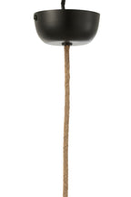 J-Line hanglamp Bol Bananenbladeren - jute - naturel - medium