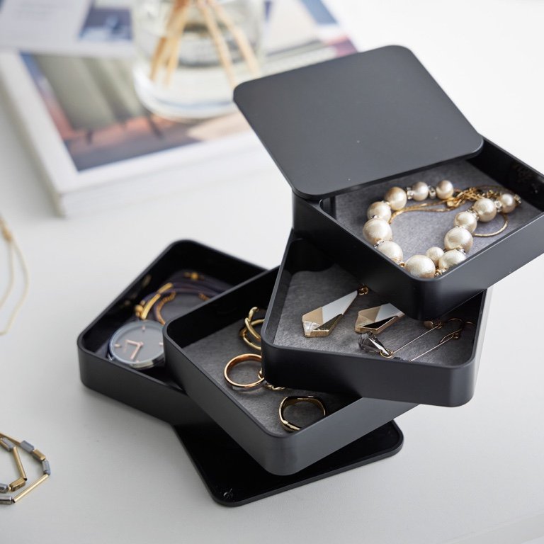 Yamazaki Tower Sieradenorganizer vierkant 4-laags