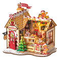 Robotime, Gingerbread House, DIY Miniatuurhuis, DG176, 23,5x17,5x22 cm