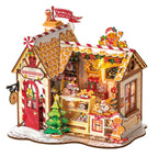 Robotime, Gingerbread House, DIY Miniatuurhuis, DG176, 23,5x17,5x22 cm