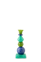 J-Line kaarshouder - glas - azuurblauw/blauw - S