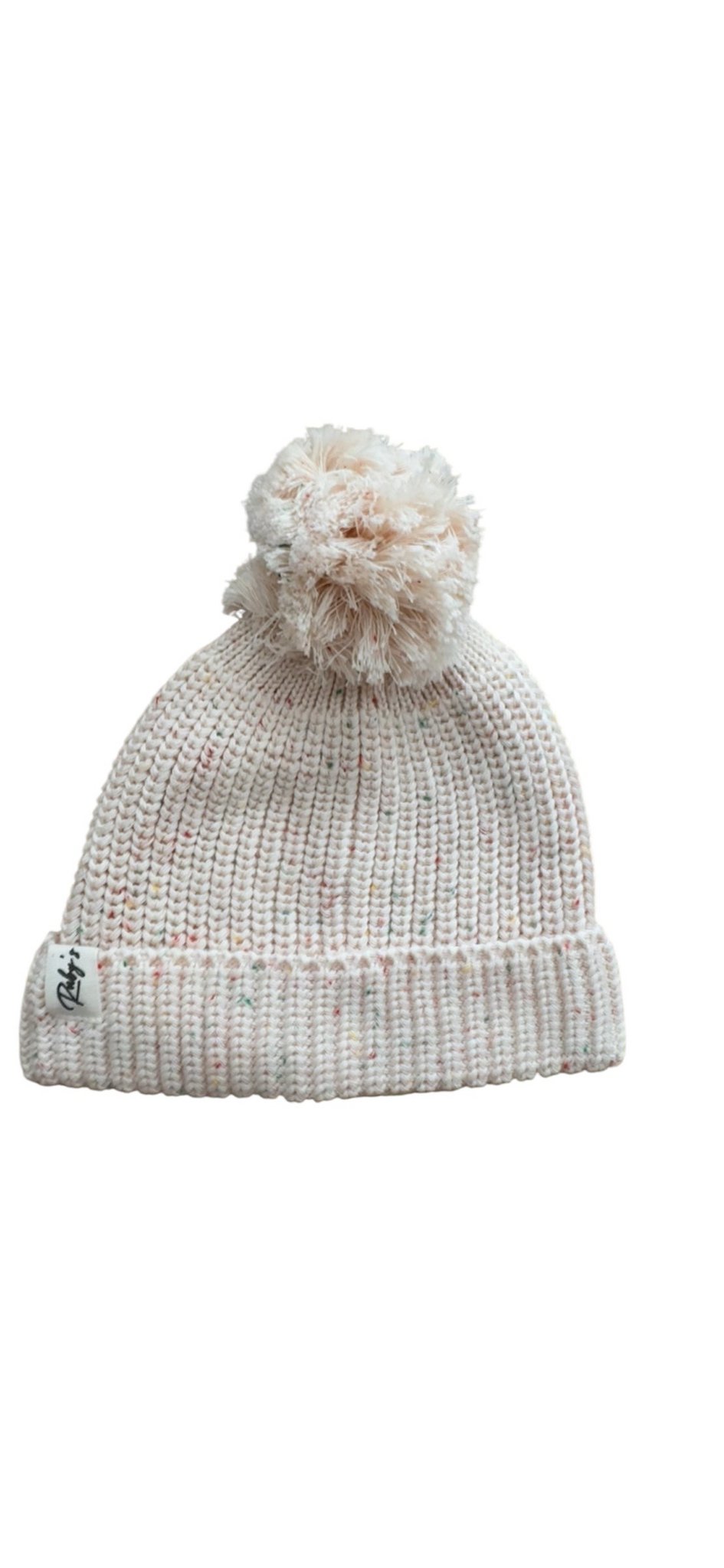 Gebreide babymuts - Beige