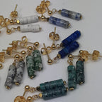 Oorknopjes met edelsteen cubes