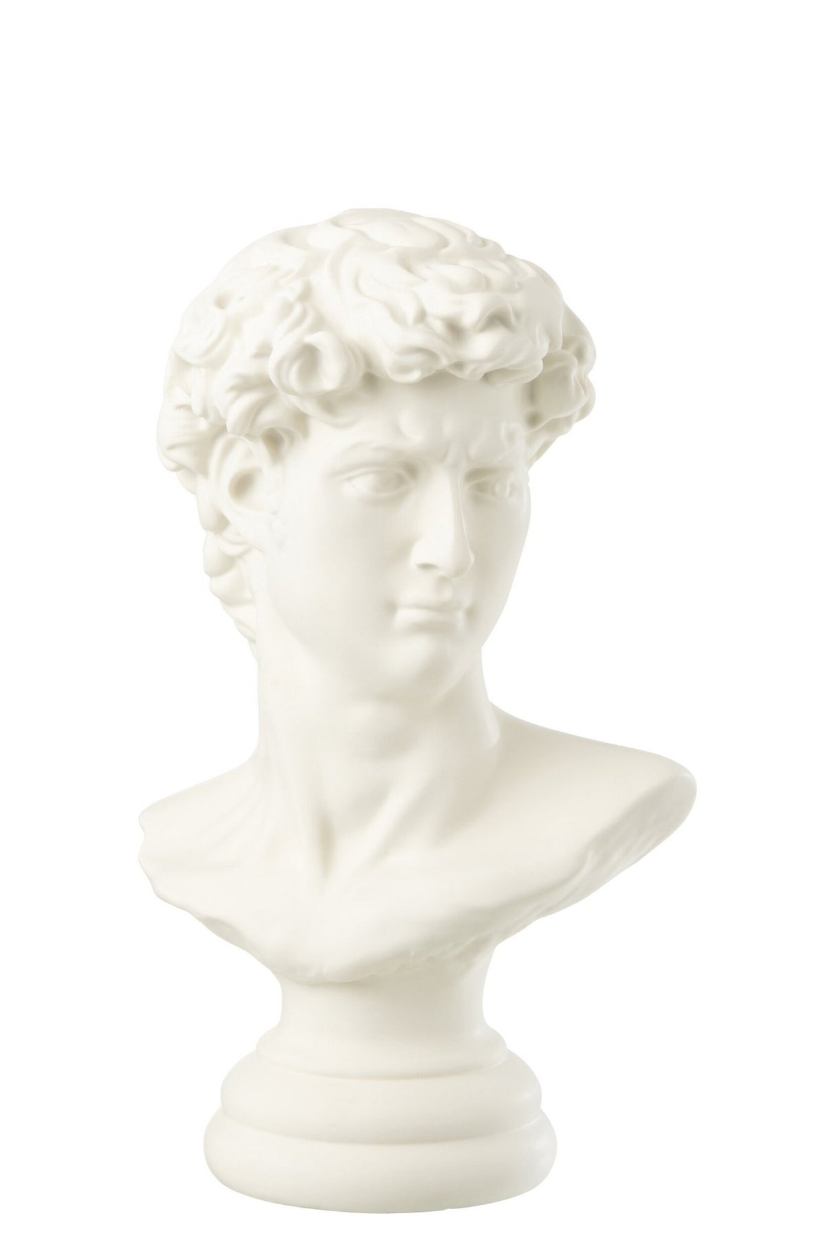 J-Line decoratie Buste david - polyresin - wit - large