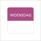 Woensdag- etiket - 500 stuks
