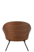 J-Line Loungestoel Multiplex/Metaal Bruin/Beige