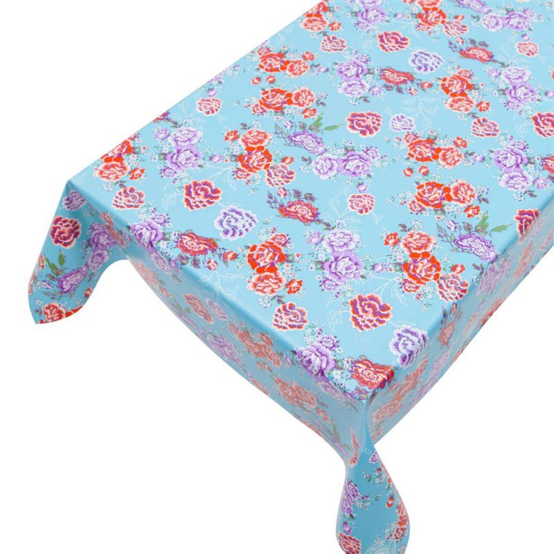 Indochine Tafelzeil blauw 140cmx20mtr